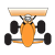 Orange Racecar Color PNG