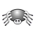 Gray Spider Color PNG