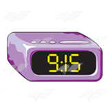 Purple Alarm Clock