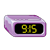 Purple Alarm Clock Color PNG