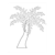 Leaning Palm Tree Line PDF