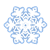 White Snowflake Color PNG
