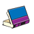 Blue and Purple Book Color PNG