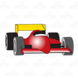 Red and Yellow Racecar