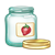 Empty Strawberry Jam Jar Color PNG
