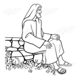 Jesus Sitting