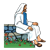 Jesus Sitting Color PNG