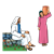 Jesus and Woman Color PNG