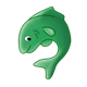 Green Fish curved left