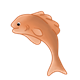 Orange Fish bent