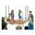 Jesus and Man with Palsy Color PNG