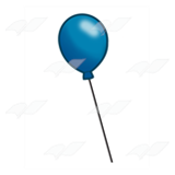 One Blue Balloon