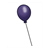 One Purple Balloon Color PDF