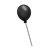 One Black Balloon Color PNG