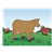 Three Cows in a Pasture Color PNG