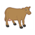 Standing Brown Cow Color PDF