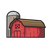 Red Barn and Gray Silo Color PNG