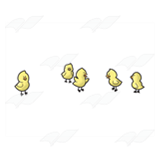 Five Yellow Chicks