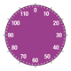 Dial Thermometer purple, without needle