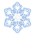 White Snowflake Color PNG