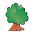 Bushy Green Tree Color PDF