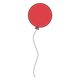 Round Balloon red