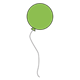 Round Balloon green