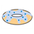 Blue Frosted Doughnut Color PDF