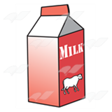 Red Milk Carton
