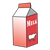Red Milk Carton Color PNG