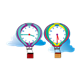 Hot Air Balloon Clocks with clouds