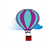 Hot Air Balloon and Cloud Color PDF