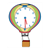 Hot Air Balloon Clock Color PDF