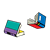 Two Open Books Color PNG