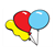 Three Balloons Color PDF