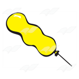 Yellow Squiggle Balloon