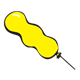 Yellow Squiggle Balloon 