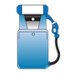 Blue Gas Pump with blue nozzle