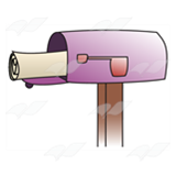 Open Purple Mailbox