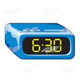 Blue Alarm Clock