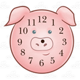 Pig Face Clock