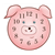 Pig Face Clock Color PDF