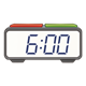 Digital Clock showing 6:00