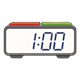 Digital Clock showing 1:00