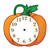 Pumpkin Clock Color PDF