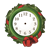 Wreath Clock Color PNG