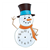 Snowman Clock Color PDF