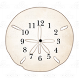 Sand Dollar Clock