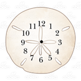 Sand Dollar Clock