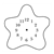Brown Starfish Clock Line PDF